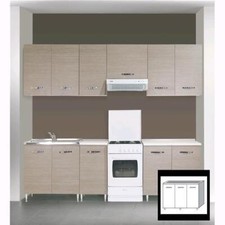 Kit Cucina - Base Sottolavello 3 Ante  Cm.120X50X85H Larice G. 1 Pz