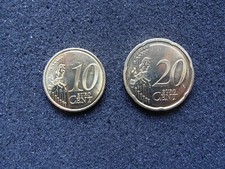 Monete da 10 e 20 centesimi in
