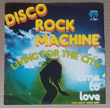 Vinile 45 giri DISCO ROCK MACHINE - Living for the city 1980 Vg/Vg+