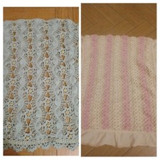 2 copertine neonato o culletta fatte a mano 