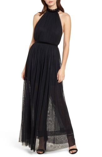 Maxi abito topshop - nero, con