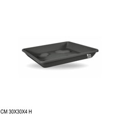 SOTTOVASO QUADRATO IN PLASTICA