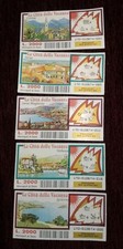 Lotto 5 Gratta e Vinci TUTTI VINCENTI - LE CITTA' DELLE VACANZE-Anni 90