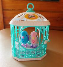 Piccoli Animali Vivi Uccellini Parlanti con Gabbia Verde e Bianca + 2 Uccellini Interattivi - Funzionante