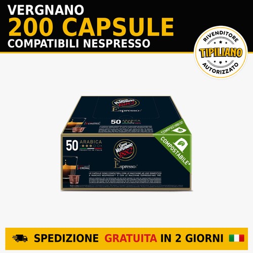 Vergnano arabica 200 capsule - vergnano,