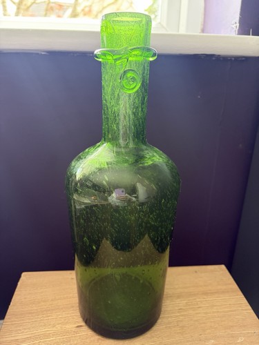 Vaso bottiglia vetro verde
