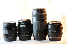 4 QUATTRO obiettivi Canon EF