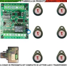 TRASPONDER KIT 6 CHIAVI