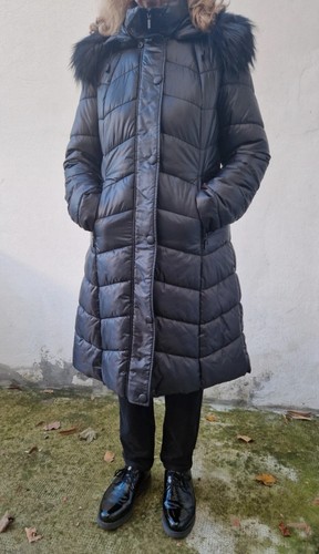 Piumino lungo nero
