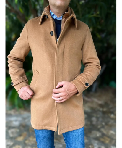 Cappotto uomo cammello pura - uomo,