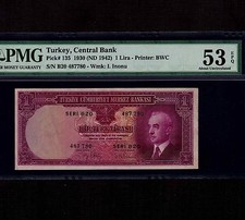 Turkey 1 Lira 1930(1942) P-135
