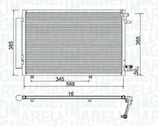 CONDENSATORE RADIATORE ARIA