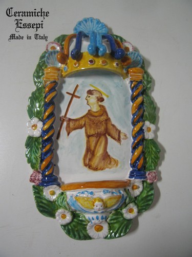 Acquasantiera ceramica - acquasantiera,