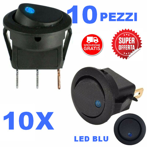 Interruttore luminoso led 12v - luminoso,