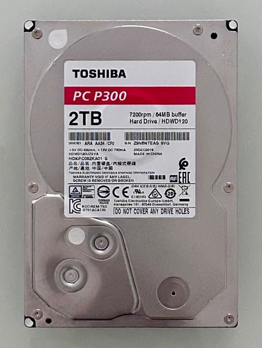 Toshiba p300 2tb hdd - p300, 3.5"