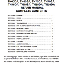 New Holland TN60DA, TN70DA, TN