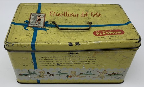 Scatola latta biscotteria - scatola, in