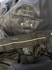 Abito Uomo Blu Elegante Slim Fit Tg44 Giacca + Pantalone