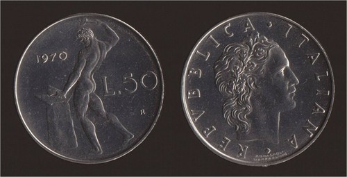 Lire 1970 vulcano italia - 1970,