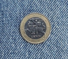 Moneta euro rara lietuva - rara,