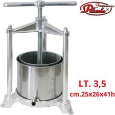 Torchietto torchio premitutto spremitutto per uva mirto agrumi acciaio inox 3,5
