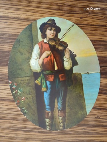 Giovane con violino mare - giovane,