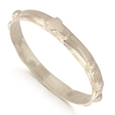 Anello rosario oro bianco 18kt