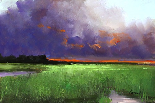 Paesaggio quadro olio - paesaggio,