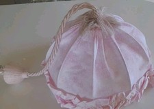 Lampadario In Stoffa Rosa