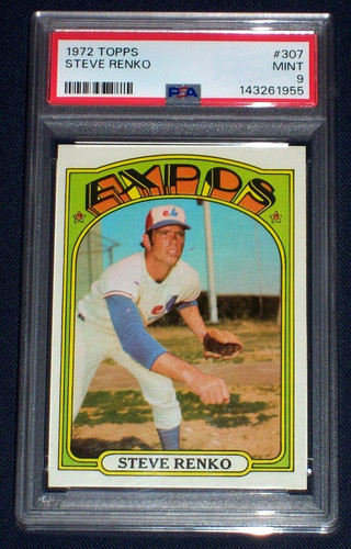 1972 steve renko 307 topps - steve,
