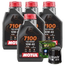 KIT TAGLIANDO KAWASAKI Z 750 2007 2008 2009 4 OLIO MOTUL 7100 10W40 FILTRO OLIO