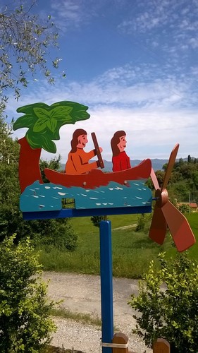 Segnavento animato canoa - segnavento, animato-