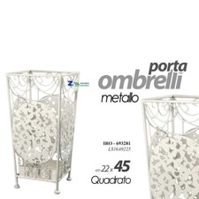 PORTAOMBRELLI QUADRATO METALLO