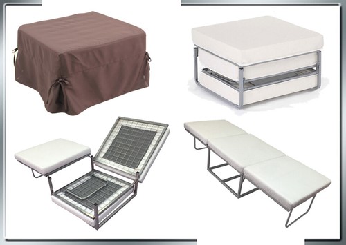 Pouf letto scomparsa - letto, scomparsa,