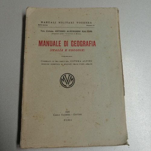 Manuale geografia italia - manuale, di