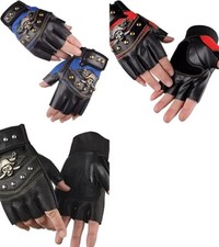 Guanti senza dita punk per