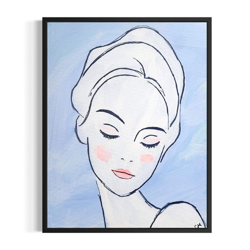 Quadro ritratto donna 11x14 - quadro,