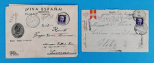 LOTTO 2 BUSTE - LETTERE DI GUERRA - SPAGNA - 1938