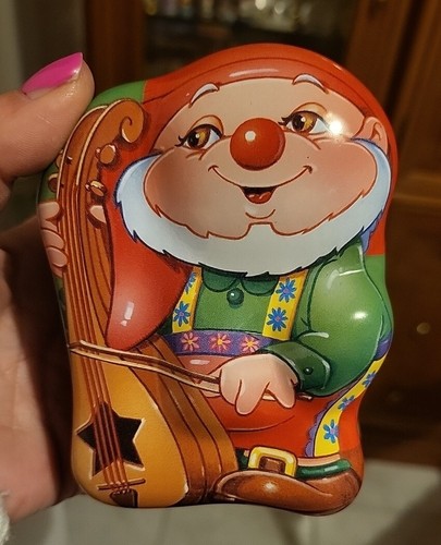 Scatola latta gnomo kinder - latta,