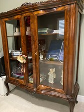 Vetrina argentiera cristalliera antica / antiquariato