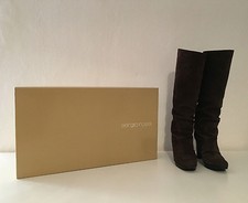 SERGIO ROSSI Stivali Donna SCAMOSCIATI Colore Marrone Misura 36,5 CON SCATOLA