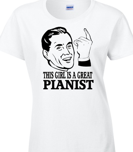 Shirt donna pianista regalo - t-shirt,