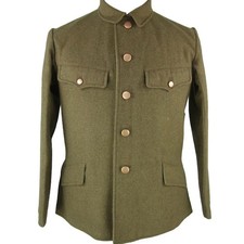 Giacca lana verde oliva