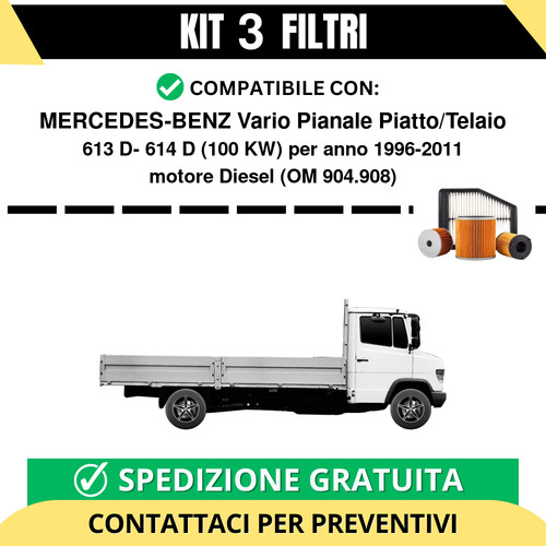 Kit filtri tagliando per - kit, 3