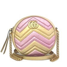 Borsa a tracolla EGA GUCCI GG Marmont pelle trapuntata catena tonda bicolore*/7BK0682