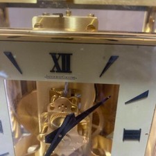 Orologio ad aria analogico perpetuo Jaeger Le Coultre Atmos quadrante quadrato oro usato vintage