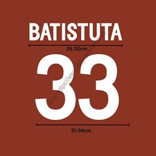 2002 AS Roma Home Name Set -