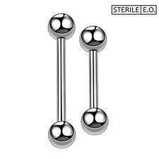 Piercing barra lingua Orecchio Bilancino Barbell in Acciaio Chirurgico orecchino