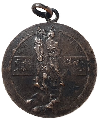 Medaglia bronzo argentato - medaglia,