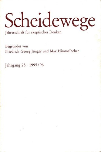 Scheidewege jahrgang - jahrgang,